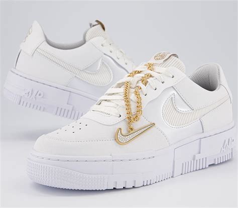 nike air force 1 pixel weiß beige schwarz|Nike Air Force 1 Pixel white.